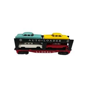 Vintage Lionel 6414 Auto Loader Car w/ 4 Autos & Original Box O Gauge Train